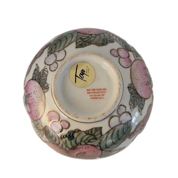 Toyo Porcelain Hand Painted Cloisonne Decorative Bowl Grandma Core - Picture 4 of 9